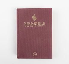 KJV FireBible, Burgundy Linen Hardcover