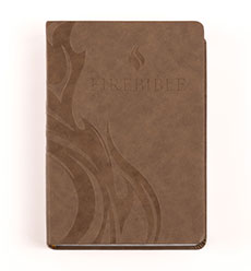 NLT FireBible, Brown Simulated Leather